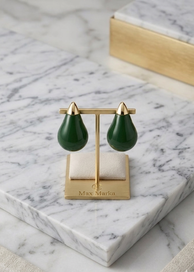 Emerald Drop Earrings
